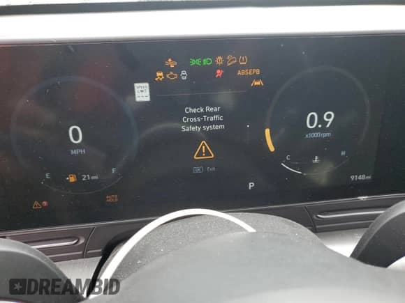 2024 Hyundai Kona SEL с VIN KM8HC3AB7RU086503, выставлен на аукционе Copart как лот 70387714 с пробегом 9 148 миль миль и Списание • Salvage title. История ставок и продаж доступна на DreamBid. Изображение 9.