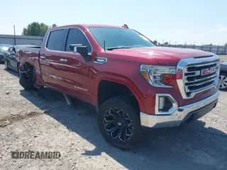 2020 GMC Sierra 1500 SLT with VIN 3GTU9DED8LG288036, listed as a IAAI auction lot 42827884 with 113,070 mi miles and . Bid and sale history available at DreamBid. Image 1.