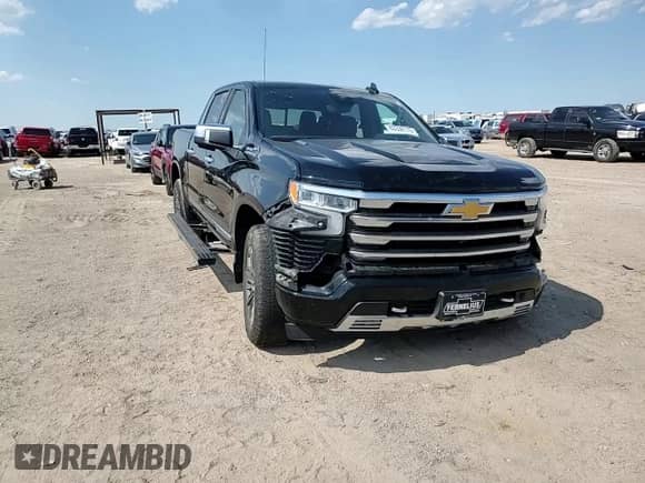 2023 Chevrolet Silverado 1500 High Country with VIN 1GCUDJE81PZ264988, listed as a Copart auction lot 63338175 with 50,477 mi miles and Salvage title. Bid and sale history available at DreamBid. Image 13.