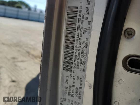 2015 Ram 1500 ST with VIN 1C6RR7FT3FS519765, listed as a Copart auction lot 68220695 with 199,798 mi miles and Salvage title. Bid and sale history available at DreamBid. Image 12.