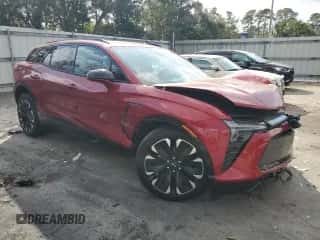 2024 Chevrolet Blazer EV eAWD RS with VIN 3GNKDCRJ4RS164939, listed as a Copart auction lot 43807305 with 2,020 mi miles and Salvage title. Bid and sale history available at DreamBid. Image 4.