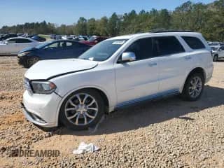 2017 Dodge Durango Citadel Anodized Platinum z VIN 1C4RDHEG6HC680609, wystawiony jako Copart lot #49620065 z przebiegiem 111 365 mil mil oraz Szkoda całkowita • Salvage title. Historia ofert i sprzedaży dostępna na DreamBid. Obrazek 1.