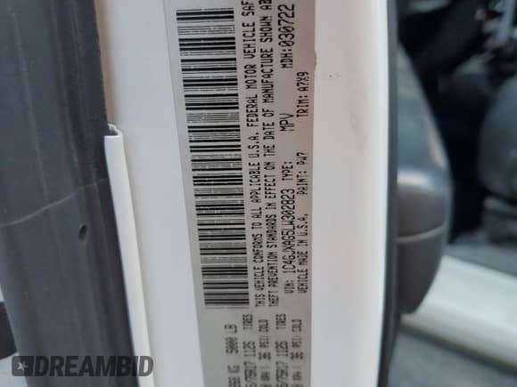 2020 Jeep Wrangler Sport S with VIN 1C4GJXAG5LW302823, listed as a Copart auction lot 71611065 with 67,430 mi miles and Salvage title. Bid and sale history available at DreamBid. Image 13.