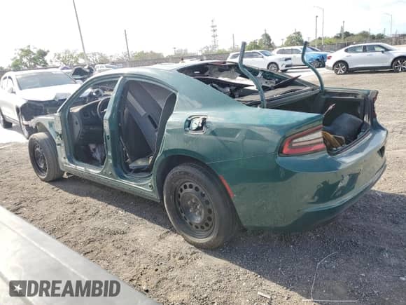 2021 Dodge Charger Police with VIN 2C3CDXKG1MH595712, listed as a Copart auction lot 54206025 with Not provided miles and Clean title. Bid and sale history available at DreamBid. Image 2.