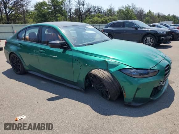 2024 BMW M3 Competition xDrive с VIN WBS43AY03RFR99350, выставлен на аукционе Copart как лот 65049885 с пробегом 19 840 миль миль и Списание • Salvage title. История ставок и продаж доступна на DreamBid. Изображение 4.