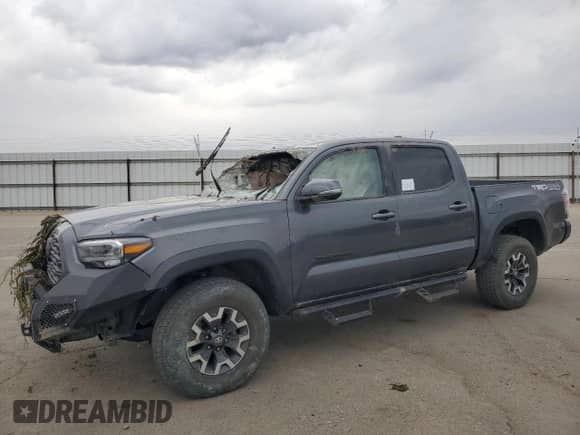2021 Toyota Tacoma SR with VIN 3TMCZ5AN8MM446037, listed as a Copart auction lot 80966695 with Not provided miles and Salvage title. Bid and sale history available at DreamBid. Image 1.