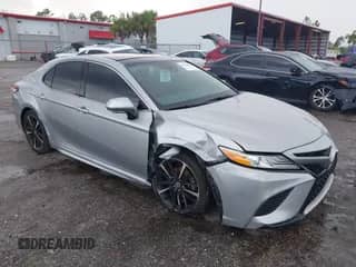 2020 Toyota Camry XSE with VIN 4T1K61AK1LU377328, listed as a IAAI auction lot 43224088 with 48,597 mi miles and . Bid and sale history available at DreamBid. Image 1.