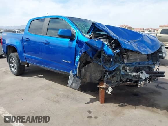 2019 Chevrolet Colorado 2WD Z71 with VIN 1GCGSDEN9K1355783, listed as a IAAI auction lot 41884595 with 78,827 mi miles and . Bid and sale history available at DreamBid. Image 1.