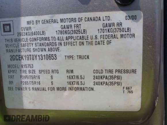 2000 Chevrolet Silverado 1500 LS с VIN 2GCEK19T0Y1310653, выставлен на аукционе IAAI как лот 42001421 с пробегом Не указан миль и . История ставок и продаж доступна на DreamBid. Изображение 9.