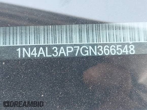 2016 Nissan Altima S z VIN 1N4AL3AP7GN366548, wystawiony jako IAAI lot #43054262 z przebiegiem 99 616 mil mil oraz . Historia ofert i sprzedaży dostępna na DreamBid. Obrazek 9.