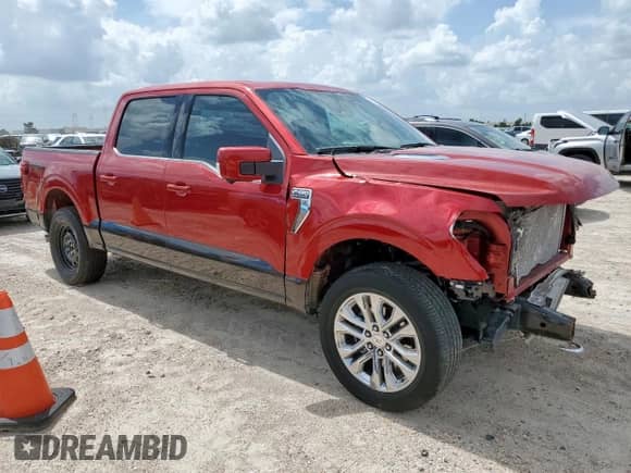 2024 Ford F-150 King Ranch с VIN 1FTFW6L80RFC02943, выставлен на аукционе Copart как лот 63576245 с пробегом 10 252 миль миль и Списание • Salvage title. История ставок и продаж доступна на DreamBid. Изображение 4.