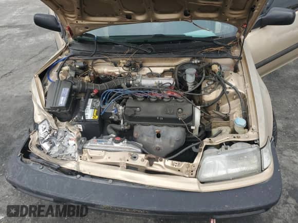 1990 Honda Civic with VIN 2HGED6343LH555344, listed as a Copart auction lot 51232765 with 217,533 mi miles and Salvage title. Bid and sale history available at DreamBid. Image 12.