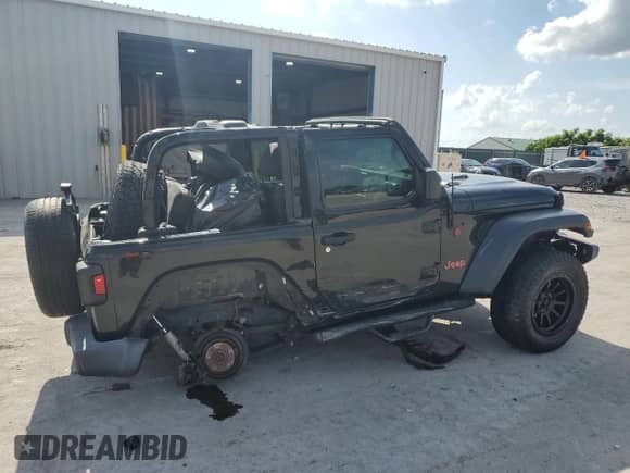 2018 Jeep Wrangler Sport with VIN 1C4GJXAG4JW320792, listed as a Copart auction lot 60717135 with 52,752 mi miles and Salvage title. Bid and sale history available at DreamBid. Image 3.