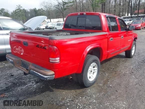 2002 Dodge Dakota SLT with VIN 1B7HG48N72S564130, listed as a IAAI auction lot 41561697 with 188,946 mi miles and . Bid and sale history available at DreamBid. Image 4.