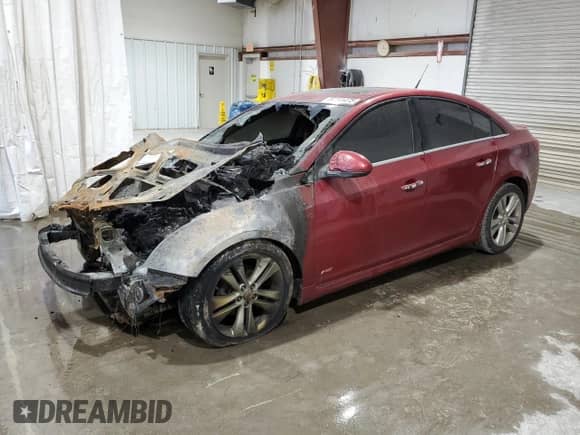2014 Chevrolet Cruze LTZ with VIN 1G1PG5SB2E7402731, listed as a Copart auction lot 84741475 with Not provided miles and Salvage title. Bid and sale history available at DreamBid. Image 1.