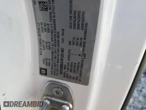 2017 Chevrolet Colorado 2WD WT с VIN 1GCHSBEA7H1251467, выставлен на аукционе Copart как лот 85192745 с пробегом 135 354 миль миль и Списание • Salvage title. История ставок и продаж доступна на DreamBid. Изображение 12.