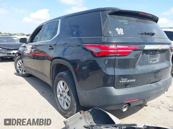 2023 Chevrolet Traverse LS z VIN 1GNERFKW6PJ282799, wystawiony jako IAAI lot #42344785 z przebiegiem 51 595 mil mil oraz . Historia ofert i sprzedaży dostępna na DreamBid. Obrazek 3.