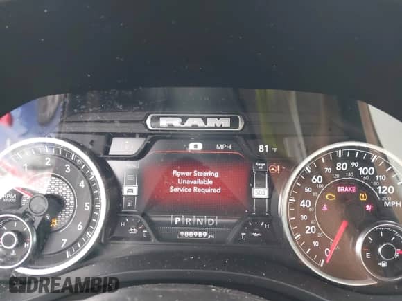 2022 Ram 1500 Big Horn with VIN 1C6RRFMG5NN421088, listed as a IAAI auction lot 42760863 with 100,989 mi miles and . Bid and sale history available at DreamBid. Image 7.