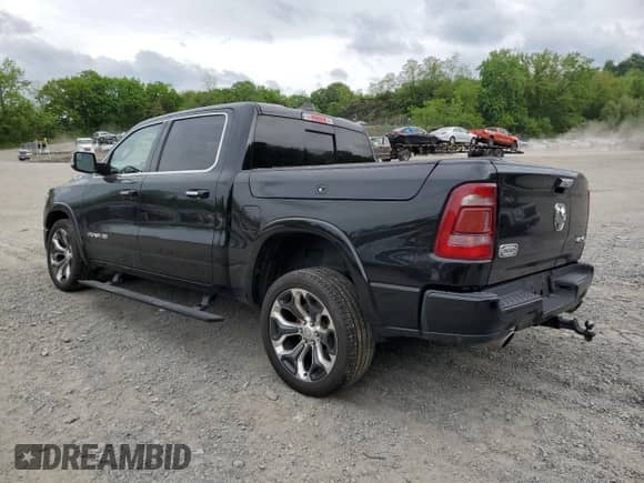 2020 Ram 1500 Longhorn with VIN 1C6SRFKTXLN203355, listed as a Copart auction lot 54517595 with 109,728 mi miles and Salvage title. Bid and sale history available at DreamBid. Image 2.