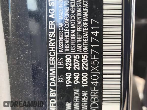 2005 Mercedes-Benz C 230 Kompressor z VIN WDBRF40JX5F717417, wystawiony jako Copart lot #90592545 z przebiegiem 174 613 mil mil oraz Czysty tytuł • Clean title. Historia ofert i sprzedaży dostępna na DreamBid. Obrazek 12.