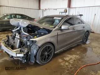 2014 Mercedes-Benz CLA 250 with VIN WDDSJ4GB6EN137190, listed as a Copart auction lot 86307835 with 104,288 mi miles and Salvage title. Bid and sale history available at DreamBid. Image 1.