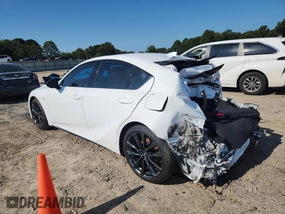 2025 Lexus IS 350 F Sport with VIN JTHGZ1B2XS5084759, listed as a Copart auction lot 70000325 with 3,768 mi miles and Salvage title. Bid and sale history available at DreamBid. Image 2.