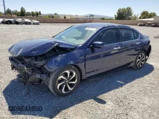 2016 Honda Accord EX-L with VIN 1HGCR2F90GA181756, listed as a Copart auction lot 69452415 with 93,504 mi miles and Salvage title. Bid and sale history available at DreamBid. Image 1.