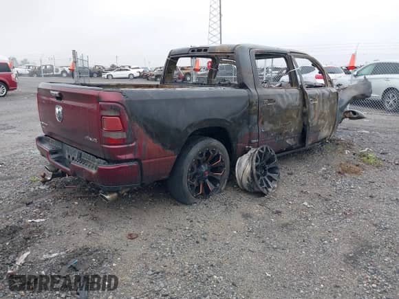 2019 Ram 1500 Limited z VIN 1C6SRFHT6KN594249, wystawiony jako IAAI lot #42182115 z przebiegiem Nie podano mil oraz . Historia ofert i sprzedaży dostępna na DreamBid. Obrazek 4.