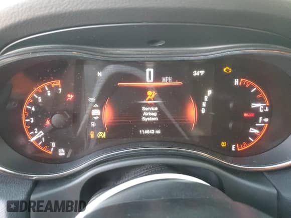 2020 Dodge Durango GT with VIN 1C4RDJDG3LC224360, listed as a Copart auction lot 48208155 with 114,643 mi miles and Salvage title. Bid and sale history available at DreamBid. Image 9.