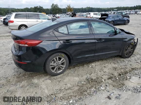 2018 Hyundai Elantra SEL with VIN KMHD84LF1JU646106, listed as a Copart auction lot 81797285 with 69,669 mi miles and Salvage title. Bid and sale history available at DreamBid. Image 3.