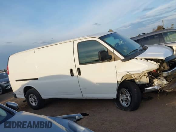 2021 Chevrolet Express Cargo with VIN 1GCWGAFP4M1202646, listed as a IAAI auction lot 43239588 with 43,309 mi miles and . Bid and sale history available at DreamBid. Image 13.
