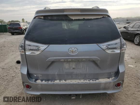 2013 Toyota Sienna SE with VIN 5TDXK3DC7DS351411, listed as a Copart auction lot 80567355 with 163,820 mi miles and Salvage title. Bid and sale history available at DreamBid. Image 6.