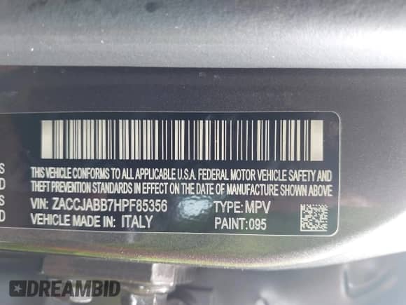 2017 Jeep Renegade Latitude с VIN ZACCJABB7HPF85356, выставлен на аукционе IAAI как лот 43229415 с пробегом 138 236 миль миль и . История ставок и продаж доступна на DreamBid. Изображение 9.