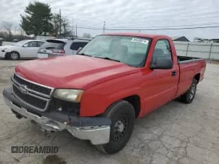 2006 Chevrolet Silverado 1500 Work Truck with VIN 1GCEC14Z16E280809, listed as a Copart auction lot 84530074 with 116,560 mi miles and Salvage title. Bid and sale history available at DreamBid. Image 1.
