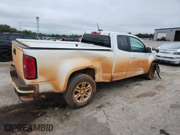 2021 Chevrolet Colorado 2WD LT with VIN 1GCHSCEA7M1245829, listed as a Copart auction lot 70920075 with 80,381 mi miles and Salvage title. Bid and sale history available at DreamBid. Image 3.