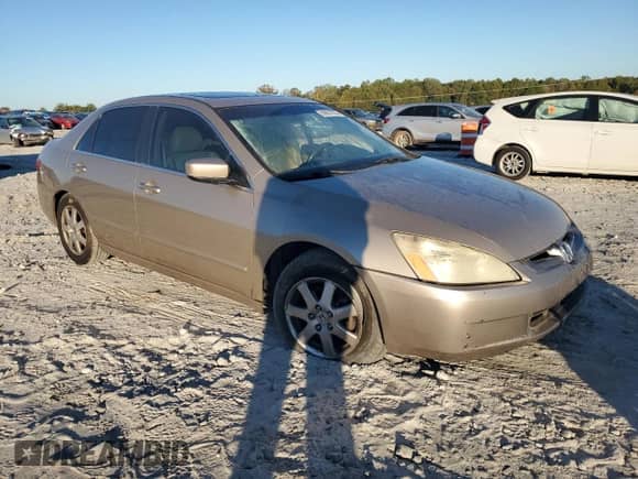 2005 Honda Accord EX-L with VIN 1HGCM66525A074854, listed as a Copart auction lot 86831835 with 187,765 mi miles and Salvage title. Bid and sale history available at DreamBid. Image 4.