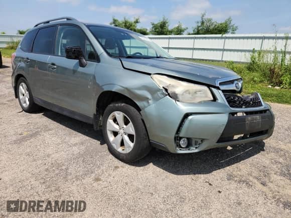 2014 Subaru Forester Premium with VIN JF2SJACC2EG487641, listed as a Copart auction lot 65424675 with 136,495 mi miles and Non repairable. Bid and sale history available at DreamBid. Image 4.