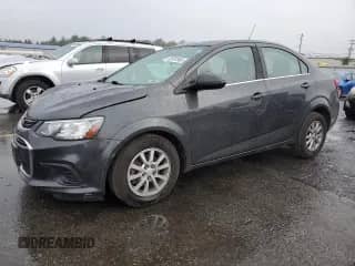 2019 Chevrolet Sonic LT with VIN 1G1JD5SB1K4132158, listed as a Copart auction lot 80197565 with 110,445 mi miles and Salvage title. Bid and sale history available at DreamBid. Image 1.