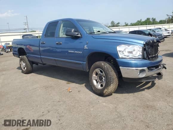 2006 Dodge 2500 SLT with VIN 1D7KS28C16J214761, listed as a Copart auction lot 60687245 with 121,889 mi miles and Salvage title. Bid and sale history available at DreamBid. Image 4.