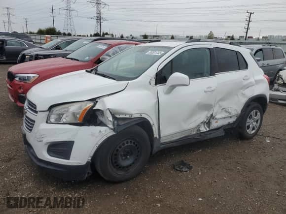 2016 Chevrolet Trax LT с VIN 3GNCJPSB4GL156628, выставлен на аукционе Copart как лот 85531735 с пробегом 244 265 миль миль и Списание • Salvage title. История ставок и продаж доступна на DreamBid. Изображение 1.