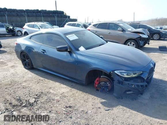 2021 BMW 4 Series M440i xDrive с VIN WBA13AR04MCF74495, выставлен на аукционе IAAI как лот 41782539 с пробегом 46 789 миль миль и . История ставок и продаж доступна на DreamBid. Изображение 1.