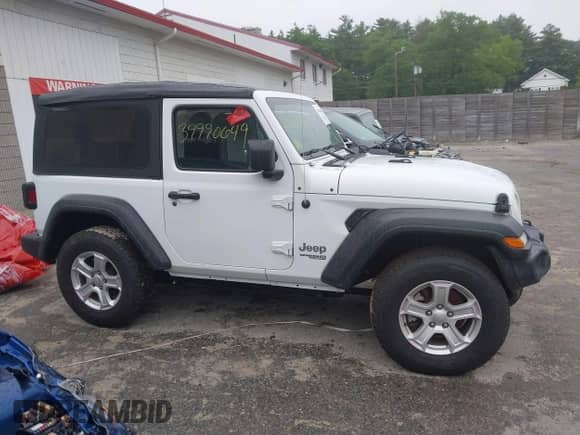 2019 Jeep Wrangler Sport S with VIN 1C4GJXAG0KW583315, listed as a IAAI auction lot 39990649 with 32,768 mi miles and . Bid and sale history available at DreamBid. Image 13.