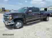 2015 Chevrolet Silverado 3500HD LTZ with VIN 1GC4K0E80FF680420, listed as a Copart auction lot 60500055 with 57,136 mi miles and Salvage title. Bid and sale history available at DreamBid. Image 1.