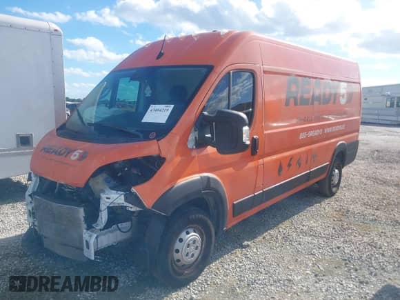 2023 Ram ProMaster Cargo with VIN 3C6MRVJG9PE593494, listed as a IAAI auction lot 43404219 with 82,349 mi miles and . Bid and sale history available at DreamBid. Image 18.