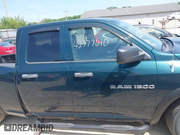 2011 Ram 1500 SLT with VIN 1D7RV1GP8BS527721, listed as a IAAI auction lot 42777610 with 143,738 mi miles and . Bid and sale history available at DreamBid. Image 13.