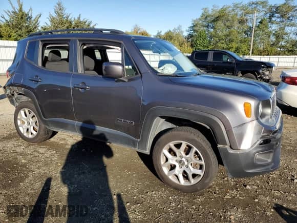 2017 Jeep Renegade Latitude with VIN ZACCJBBB8HPE60582, listed as a Copart auction lot 85844825 with Not provided miles and Salvage title. Bid and sale history available at DreamBid. Image 4.