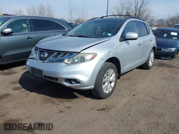 2013 Nissan Murano SL with VIN JN8AZ1MW1DW307537, listed as a IAAI auction lot 41635886 with 151,028 mi miles and . Bid and sale history available at DreamBid. Image 2.