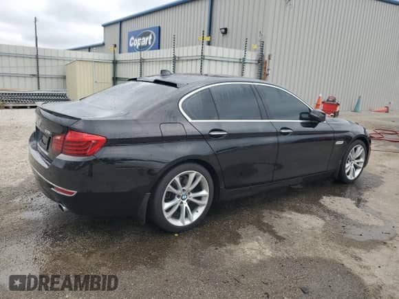 2015 BMW 5 Series 535i xDrive with VIN WBA5B3C57FD543952, listed as a Copart auction lot 80034725 with 72,153 mi miles and Salvage title. Bid and sale history available at DreamBid. Image 3.