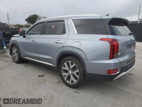 2020 Hyundai Palisade SEL with VIN KM8R44HE8LU159845, listed as a Copart auction lot 82184345 with 74,278 mi miles and Non repairable. Bid and sale history available at DreamBid. Image 2.