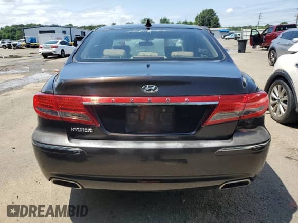 2011 Hyundai Azera GLS with VIN KMHFC4DD4BA538621, listed as a Copart auction lot 55493185 with 190,555 mi miles and Salvage title. Bid and sale history available at DreamBid. Image 6.